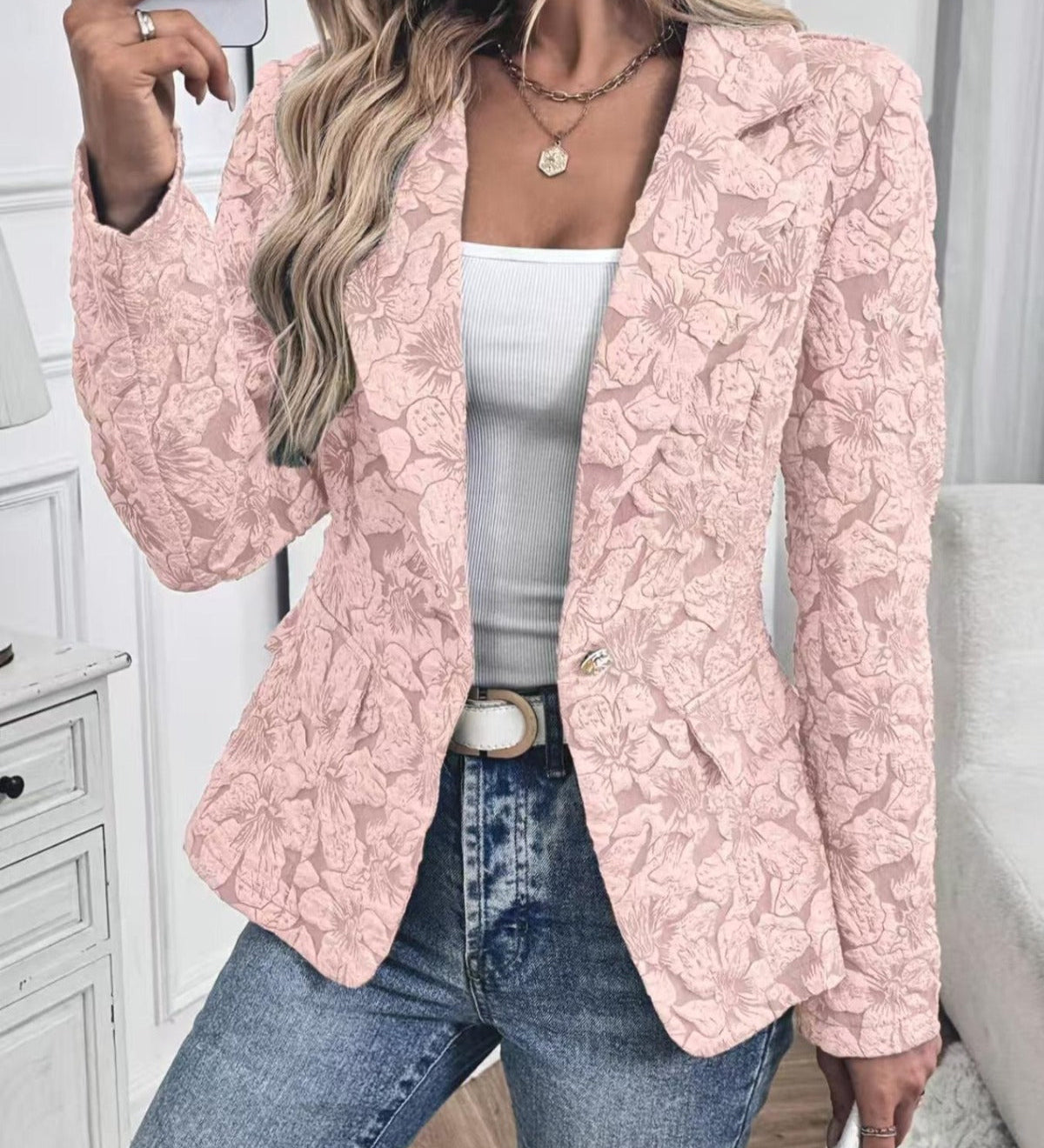 Rosamund | Paisley Jacquard Blazer