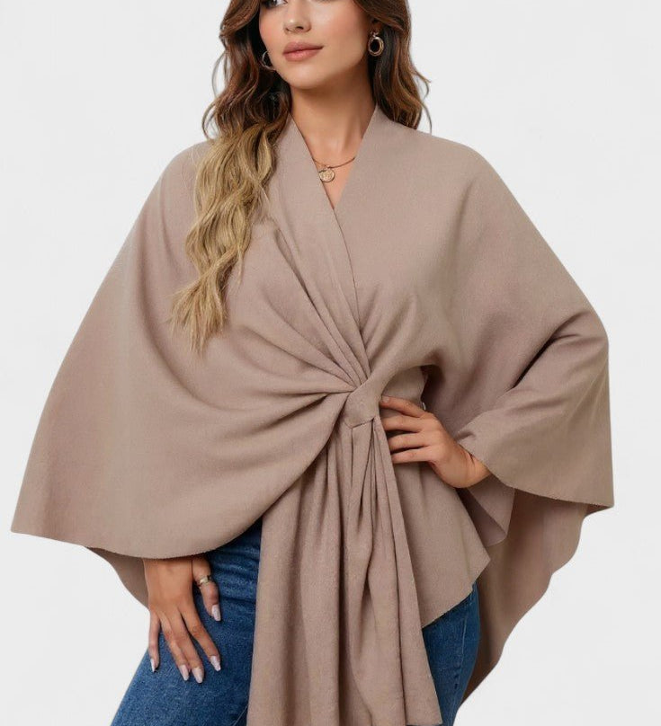 Yvette | Elegant Draperet Poncho