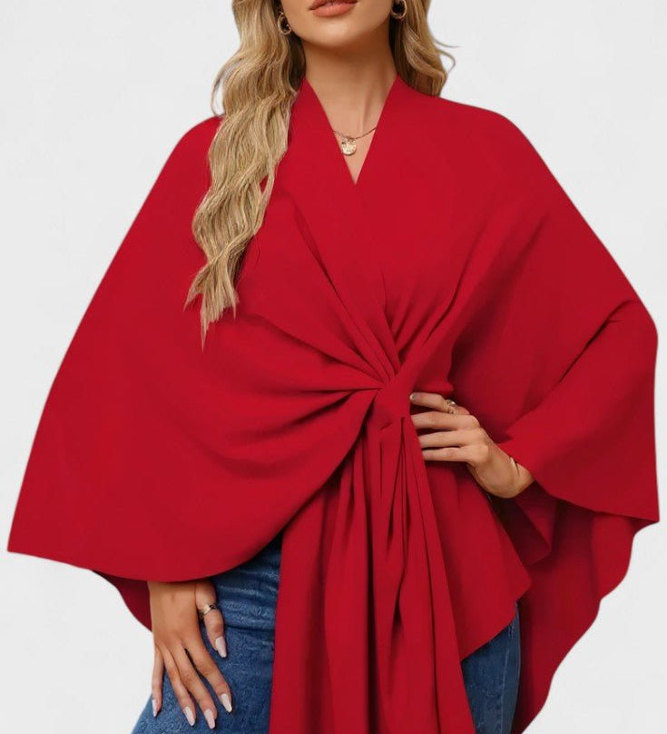 Yvette | Elegant Draperet Poncho