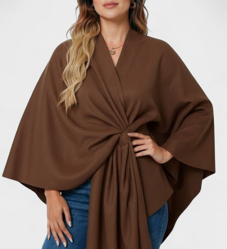 Yvette | Elegant Draperet Poncho