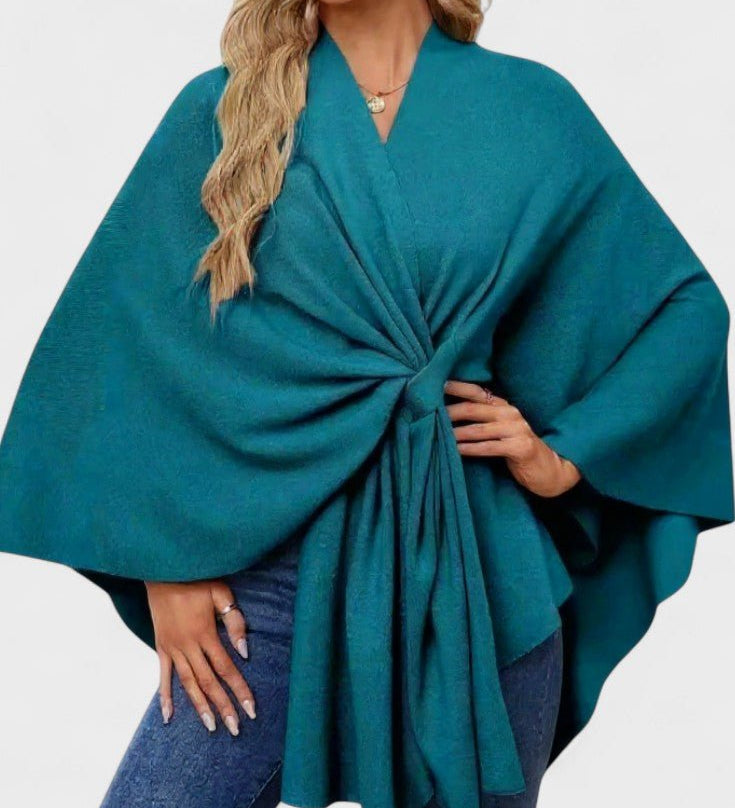 Yvette | Elegant Draperet Poncho