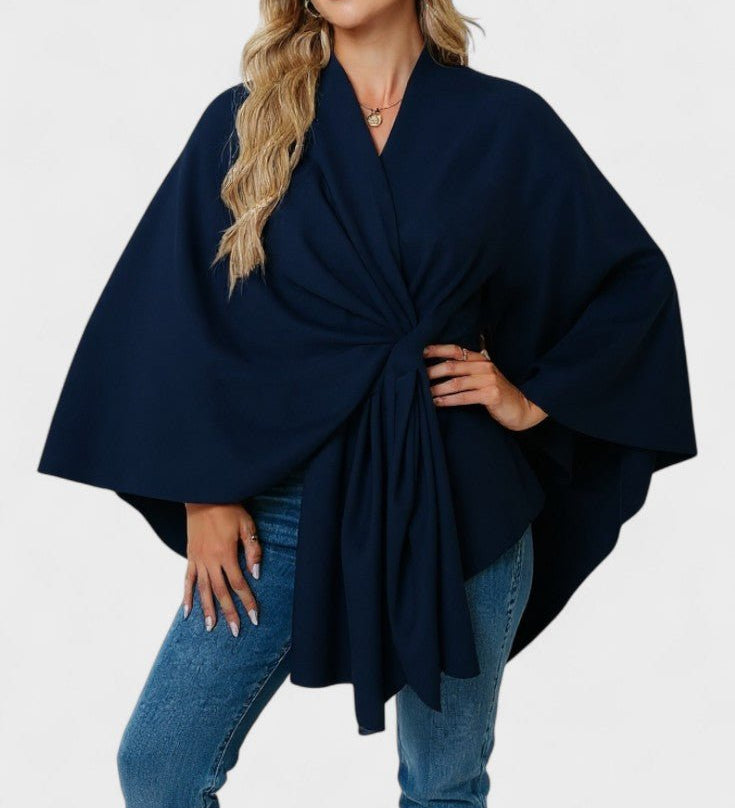 Yvette | Elegant Draperet Poncho