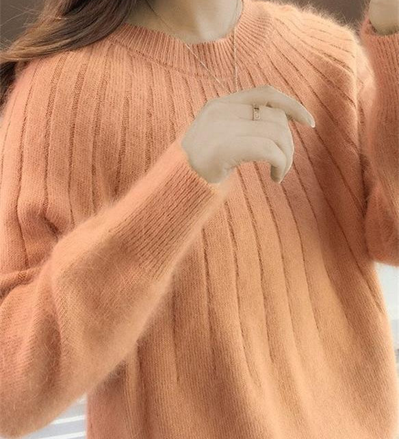Caitlyn | Stilfuld Ribbet Strik Sweater