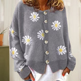 Angel | Sød Cardigan med Tusindfryd