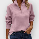 Dalia™ | Sweater med halv lynlås
