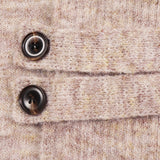 Harlow™ | Havregryn ribstrikket cardigan med taljeklips