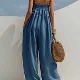 Molly | Wide-Leg Denim Jumpsuit