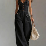 Megan | Casual Denim Dungarees