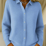 Caitlin | Tekstureret Strikknap Cardigan