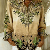 Bettina | Vintage blomstret broderet bluse
