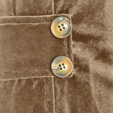 Sutton™ | Kamel velour cardigan med taljeklips