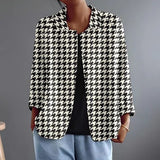 Hyacintha | Houndstooth Bluse