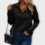 Dalia™ | Sweater med halv lynlås