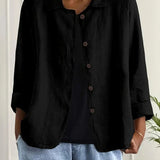 Ysolde | Klassisk Sort Bluse