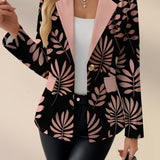 Odaya | Lysrød Blad Blazer