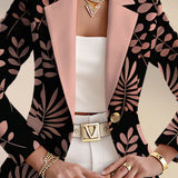 Odaya | Lysrød Blad Blazer