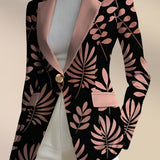 Odaya | Lysrød Blad Blazer
