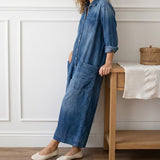 Lily | Cotton Denim Jumpsuit