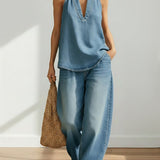 Sienna | Two-Piece Denim Set