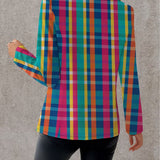 Rosaline | Regnbue-plaid Blazer