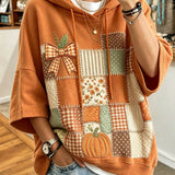 Larisa | Autumn Print Oversized Hoodie