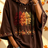 Maria | Autumn-Print Oversized Hoodie