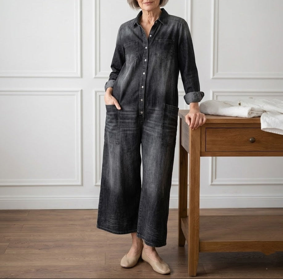 Lily | Jumpsuit i bomuldsdenim