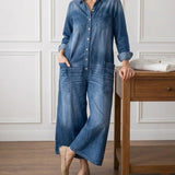 Lily | Cotton Denim Jumpsuit