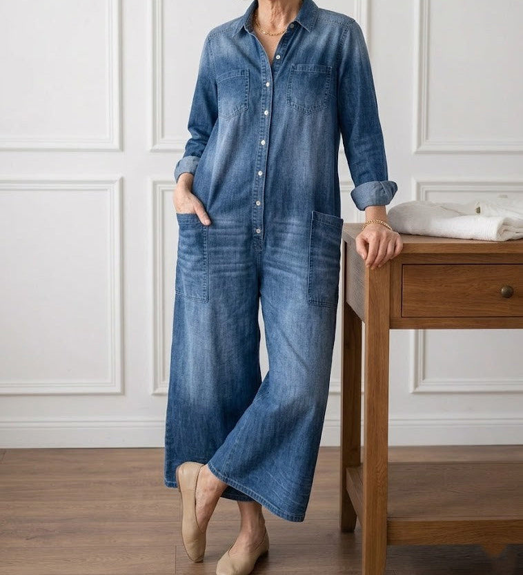 Lily | Jumpsuit i bomuldsdenim